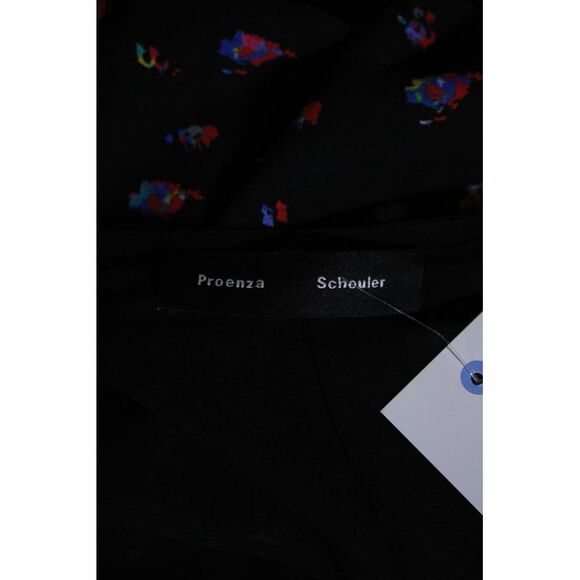 Proenza Schouler Womens Spotted V Neck Sleeveless Shift Dress Red Black Size 8 - Picture 5 of 7